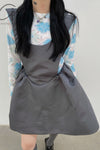 SHUSHUTONG open back dress aw21dr07 gray